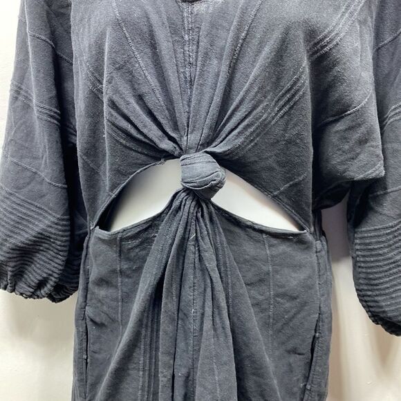 Free People Knotty but Nice Cut Out Romper Small - Picture 6 of 7